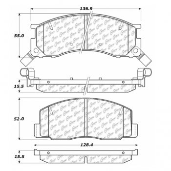 106.05000 Тормозные колодки PosiQuiet Extended Wear TOYOTA ; TOYOTA/PREVIA