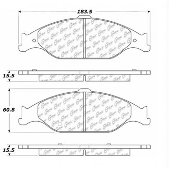 106.08040 Тормозные колодки PosiQuiet Extended Wear FORD 