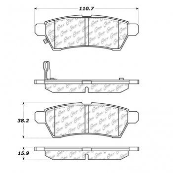 106.11000 Тормозные колодки PosiQuiet Extended Wear NISSAN 