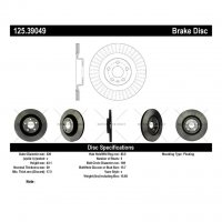 125.39049 Тормозные диски Premium LAND ROVER, VOLVO зад