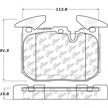 308.16090  StopTech Street Тормозные колодки BMW Передние