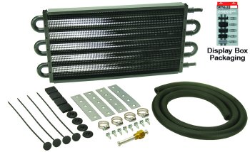 13103 DERALE Радиатор серии 7000 выход/вход с боку 17" 6 комплект для трансмиссии 11/32" Prevents heat related transmission failures