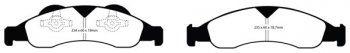 DP61803 EBC Brakes Greenstuff тормозные колодки передние FORD Expedition; LINCOLN Navigator FORD Expedition 5.4 2WD 2007 and up; FORD Expedition 5.4 4WD 2007 and up; LINCOLN Navigator 5.4 2WD 2007 and up; LINCOLN Navigator 5.4 4WD 2007 and up