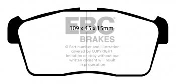 DP21344 EBC Brakes Greenstuff тормозные колодки перед. DAIHATSU Copen, Sirion, YRV; MITSUBISHI i; NISSAN Pixo; PERODUA Myvi; SUBARU Justy; SUZUKI Alto, Celerio, Ignis; TOYOTA bB выпуска 2000-2022 года