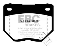DP5826NDX EBC Brakes Bluestuff Тормозные колодки зад MORGAN Plus 4; NISSAN 300ZX, Skyline; SUBARU Impreza