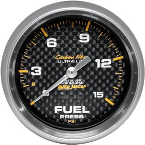 2-5/8" датчик давления топлива, 0-15 PSI, W/ISO, MECH, CF AUTO METER #4813 Fuel Pressure