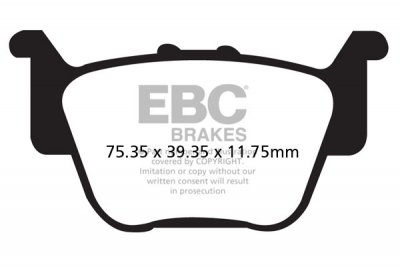 FA373TT EBC BRAKES Organic тормозные колодки  HONDA TRX 2003-2011 года выпуска