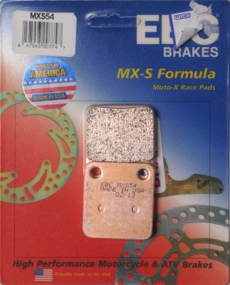 FA233 EBC BRAKES Organic тормозные колодки  DAELIM Besbi; KYMCO Cobra, CX, K12, KB, Looping, Sniper, Top, ZX; SACHS (HERCULES) 49 1993-2011 года выпуска