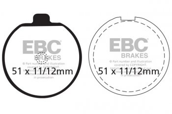 FA035 EBC BRAKES Organic тормозные колодки  SUZUKI GS 1977-1980 года выпуска