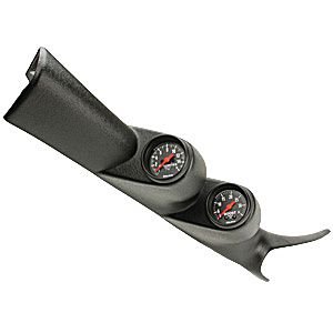 CHEVY DURAMAX, 01-03, DUAL A-PILLAR GA KIT AUTO METER #7081 Dual Pillar (Black)
