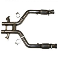 60-42-CATH-302BOSS KOOKS HEADERS 302 Laguna Seca 4V-5.0L 3" x 2 3/4" OEM Exhaust Catted H Pipe Stainless Steel. Используется только с коллектором Kooks для: FORD MUSTANG 5.0L