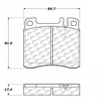 104.05780 Тормозные колодки Posi-Quiet Metallic 