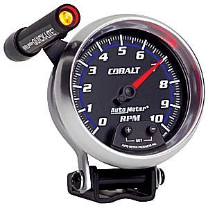 3-3/4" тахометр, 10,000 RPM, SHIFT-LITE, COBALT AUTO METER #6290  	 TachometerMini-Monster