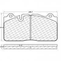 104.13950 Тормозные колодки Posi-Quiet Metallic CHEVROLET перед