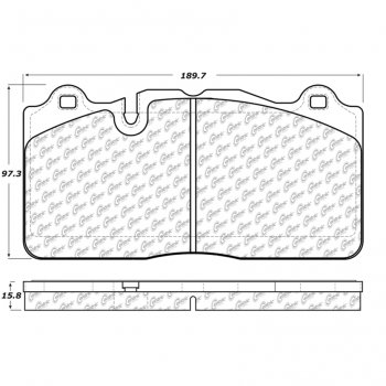 104.13950 Тормозные колодки Posi-Quiet Metallic CHEVROLET перед 