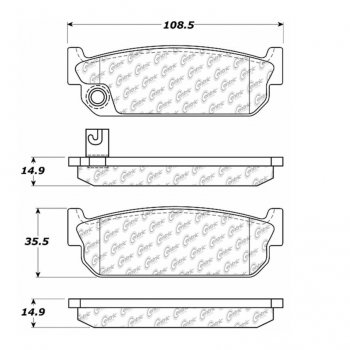 105.04810 Тормозные колодки Posi-Quiet Ceramic INFINITI 